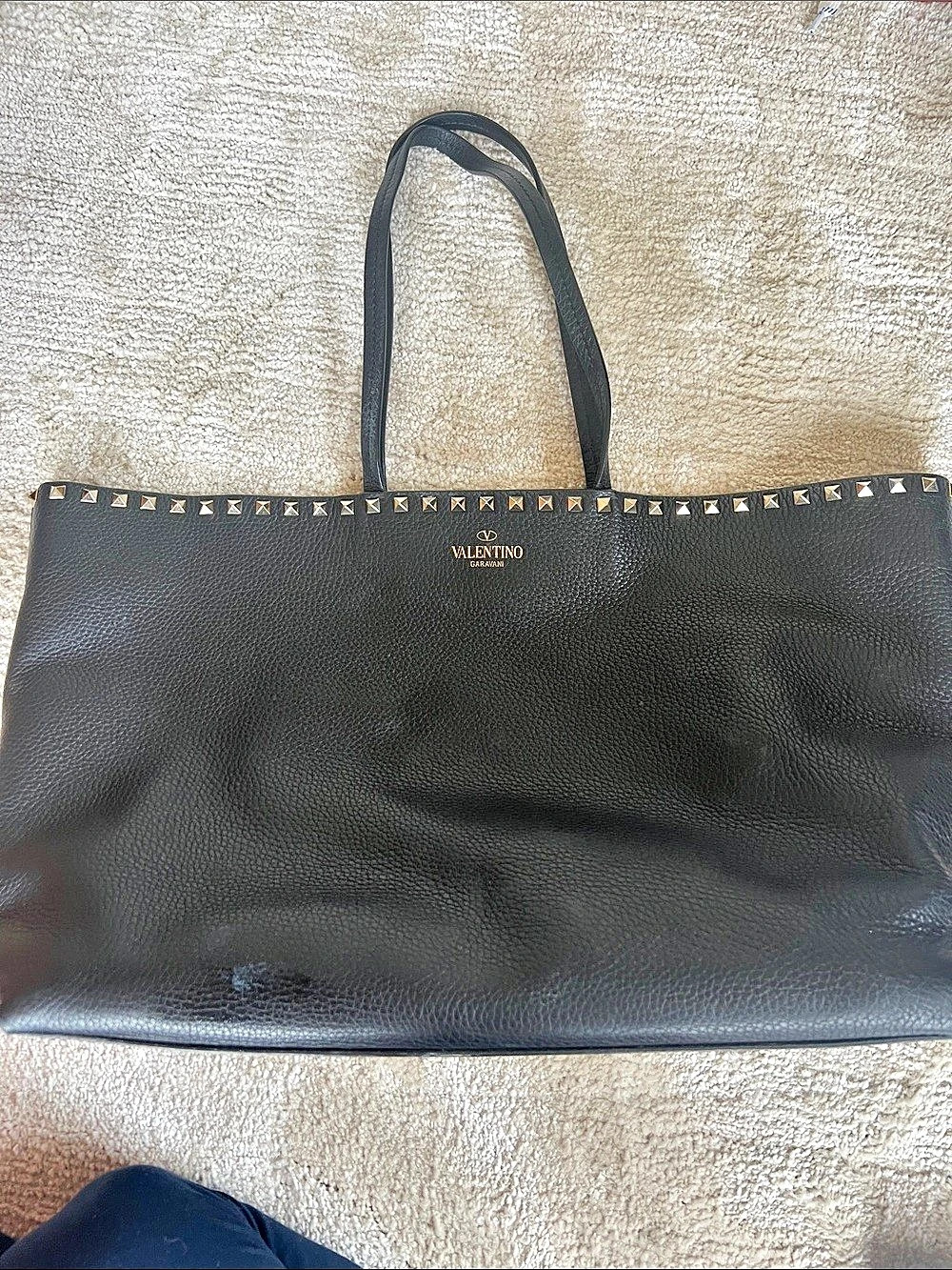 Valentino Studded Black Tote